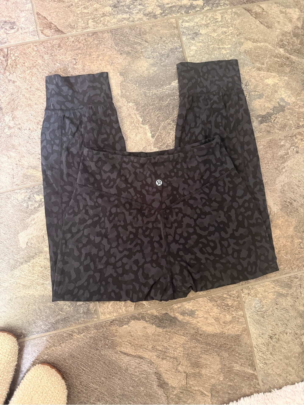 Black and Gray Lululemon Align Joggers size 6, 23” inseam